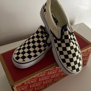 I am selling the Checkered slip on Vans.